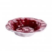 Салатник стеклянный «Вино» вишневый 500мл d24см, Merlot