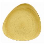 Тарелка мелкая треугольная 26,5см, без борта, Stonecast, цвет Mustard Seed Yellow