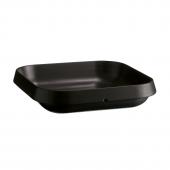 Блюдо керамическое квадратное 2,70л 30х30см h6,5см, серия Welcome, цвет темно-серый 323113