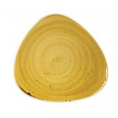 Тарелка мелкая треугольная 19,2см, без борта, Stonecast, цвет Mustard Seed Yellow
