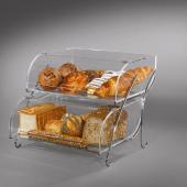 Этажерка BAKERY 2-ярусная, для выпечки, 40,6x45,7см h35,6см, акрил/сталь BAK2937