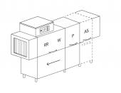 МАШИНА ПОСУДОМОЕЧНАЯ DIHR RX 184 SX+DDE+DRA99MC+HR10/ДЕЛЕНИЕ 2 ЧАСТИ