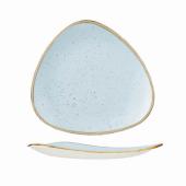 Тарелка мелкая треугольная 19,2см, без борта, Stonecast, цвет Duck Egg Blue
