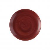 Тарелка мелкая 16,5см, без борта, Stonecast Patina, цвет Rust Red