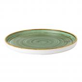 Тарелка мелкая CHEFS Walled d26см h2см, с прямым бортом, Stonecast, цвет Samphire Green SSGSWP261