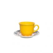 Пара чайная DAILY FLOREAL (чашка 200мл и блюдце 15см) Oxford 75365, J071-6810