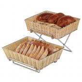 Этажерка 2-ярусная 46х24см h18см (для корзин д/хлеба GN1/2), складная, нерж.сталь 33221APS