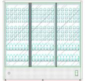 ШКАФ ХОЛОДИЛЬНЫЙ ДЛЯ ВИНАEXCLUSIVE ZERO L2180 3 ДВЕРИ