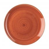 Тарелка мелкая 32,4см, без борта, Stonecast, цвет Spiced Orange