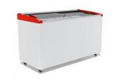 ЛАРЬ МОРОЗИЛЬНЫЙ GELLAR FG 500 E ГНУТОЕ СТЕКЛО, АЛЮМИНИЙ, КРАСНЫЙ (ПРОПАН)