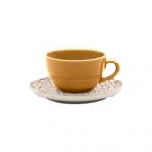 Пара чайная FLAT Shape LEOPARDITA (чашка 200мл и блюдце 14см) Oxford 136338, AO04-1C04