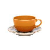 Пара чайная UNNI SHAPE (чашка 200мл и блюдце 14см) Oxford 92753, AY04-5607