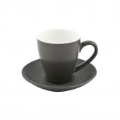 Чашка кофейная высокая 200мл (блюдце 14см), BEVANDE цвет Slate